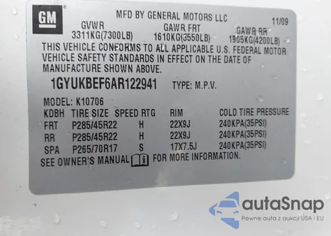 1GYUKBEF6AR122941